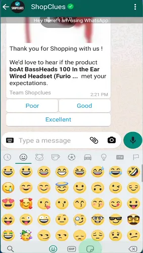 fm whatsapp emojis in chat